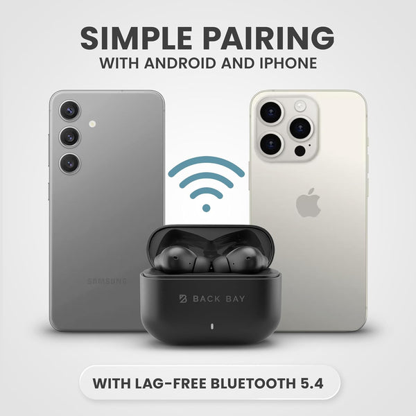 FirstClass - True Wireless Earbuds Noise Cancelling Earbuds, Bluetooth 5.4 Ear Buds Wireless Bluetooth Earbuds Noise Cancelling Earpods, iPhone