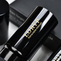 LORYP Retractable Kabuki Foundation Brush 2 Pack Travel Makeup Brush Set Light Black