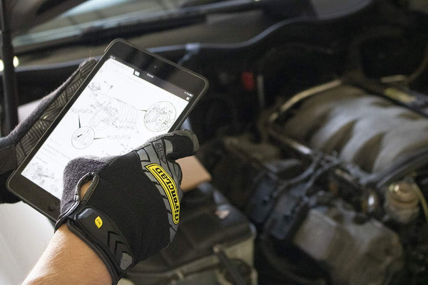 Ironclad Command Grip Work Gloves; Touch Screen Gloves Conductive Palm & Fingers, Extreme Grip, Durable, Performance Fit Medium (Pack of 1) Black