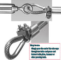 Wire Rope Clip, Luckkyme Wire Rope Clamp 20PCS Stainless Steel 1/4" M6 Wire Rope Cable Clip Clamp