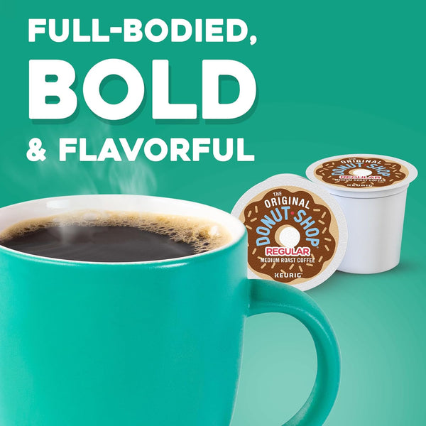 The Original Donut Shop Regular Keurig Single-Serve K-Cup Pods, Medium Roast Coffee, 72 Count Unflavored 72 Count (Pack of 1)
