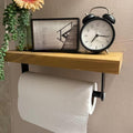 Aheucndg Under Cabinet Paper Towel Holder, Black | Self Adhesive, Wall Mount, for Kitchen or Bathroom, Paper Towel Rack Black 1pack