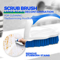 Holikme 7 Pack Cleaning Brush Scrub Brush Kitchen Brush for Floor,Blue | Deep Cleaning Brush Set, Scrub Pads with Scraper Tip for Pool Walls,