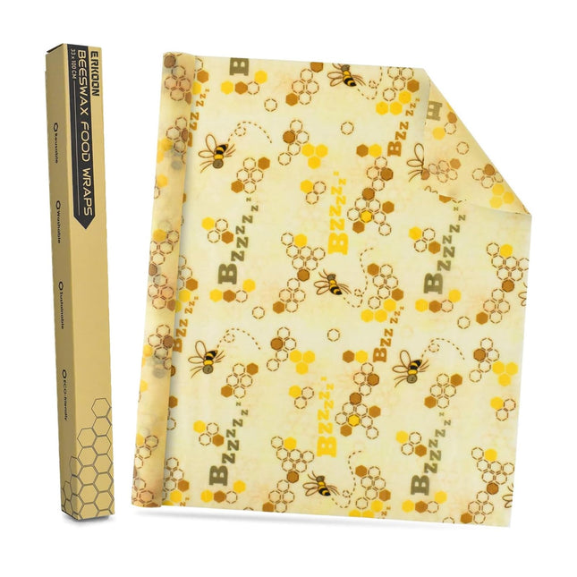 Reusable Beeswax Wraps 13 X 39 Inch Beeswax Wraps for Food Eco-Friendly Sustaina