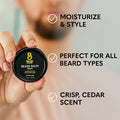 The Beard Club Beard Care Kit & Mens Grooming Kit - Essentials for a Healthier Looking, Stylish Facial Hair - Straight Edge Razor, Shampoo, Cedar