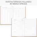 Beautiful 2025 Daily Planner - 7" x 10" Planner for Women or Men with Weekly & Monthly Spreads for Easy Planning - Beautiful Calendar Book to