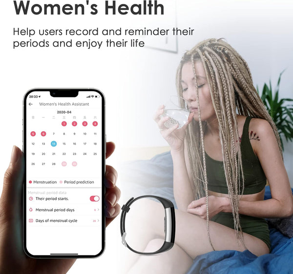 Fitness Tracker for Men and Women,Fitness Watch Waterproof with Activity Tracker and Sleep Monitor,Smart Watch for Android and Ios Phones