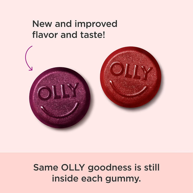 OLLY Men's Multivitamin Gummy, Supports Overall Wellness,* - 90 Count Blackberry