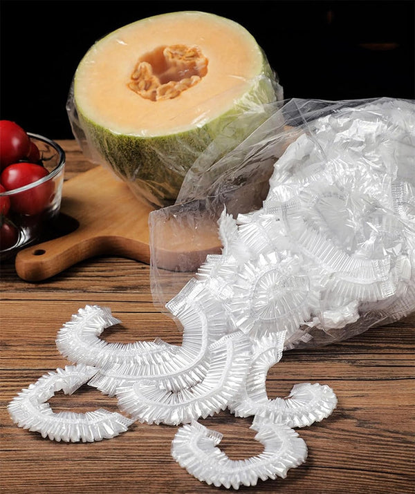 300PCS Disposable Bowl Covers Canning Lids, Disposable Bowl Covers Food Cover Stretch Edging, Flexible Storage Packaging for Storage Containers,