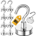 DIYMAG Magnetic Hooks, Strong Magents 10 Pack 30lbs for Cuise Cabins Ship | 2026 Ship Essentials Heavy Duty Strong Refrigerator Fridge Magnets for