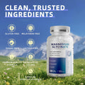 Magnesium Glycinate Supplement with L-Theanine, Chamomile & GABA Ã¢ÂÂ Supports Sleep, Calmness, Muscle Relaxation for Men & Women Ã¢ÂÂ Vegan,