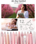 Four Candies Cute Pink Pens, Black Gel Ink, Rose - 12ct, 0.5mm Fine Point | Back to School Supplies, Nurse Essentials, Office Decor for Women,