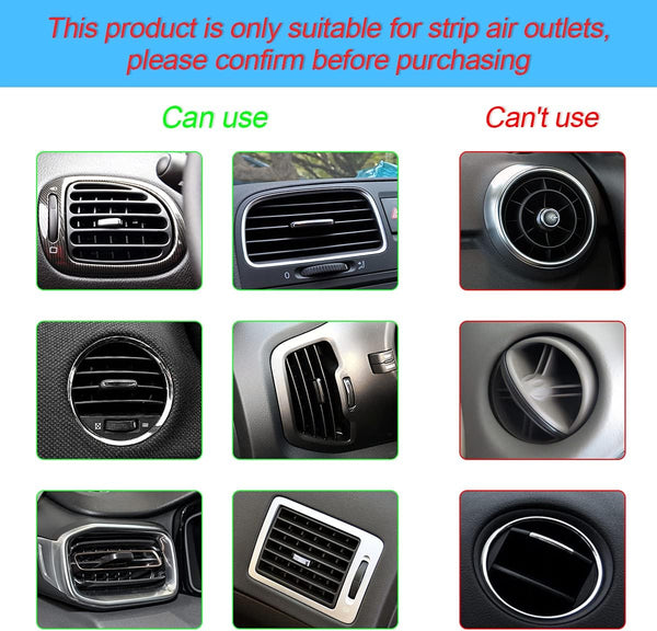 20 Pieces Car Air Conditioner Decoration Strip for Vent Outlet, Universal Waterproof Bendable Air Vent Outlet Trim Decoration, Suitable for Most