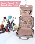 BALHLHG Toiletry Bag for Women With Hanging Hook, Medium Travel Makeup Organizer, Water-resistant Cosmetic Toiletries Bag for Bathroom, Trip,