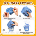 HAPPYPOP Cat Lover Gifts - Funny Fuzzy Novelty Socks for Cat Mom Dad Lovers Women Men Cat on Lap Blue
