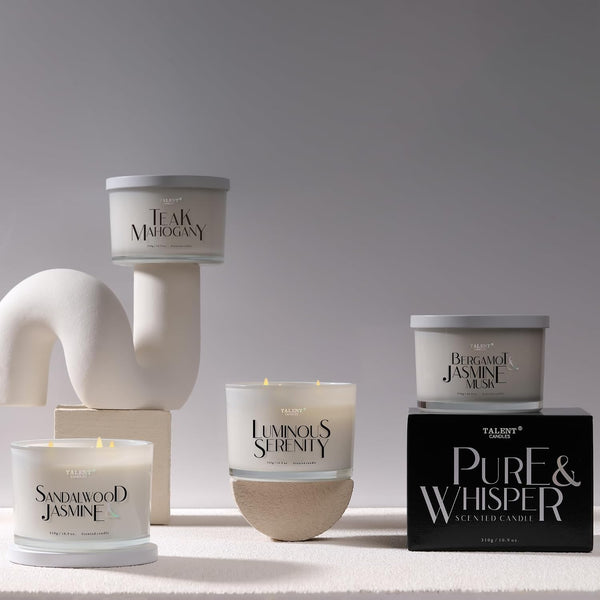 Scented Candles for Home - Large 3 Wick Jar Candles - Natural Soy Wax Candles Gifts for Women & Men - Aromatherapy Aesthetic Candles