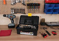 Performance Tool W54012 Heavy Duty Plastic Organizer Tool Box for Workshops and Garages, Black, 12.5-Inch