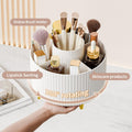 fanado 360° Rotate Makeup Brush Holder Organizer, Makeup Organizers Countertop, Makeup organization and Skincare Storage for Vanity, Desktop,