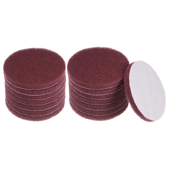 HARFINGTON 15Pcs Drill Power Brush 4 Inch Tile Scrubber Scouring Pads 320-400 Gr