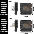 5pcs High Torque Quartz Clock Movement Mechanism Replacement Clock Kit with 12 Different Pairs of Hands Clock for DIY Handicrafts Repair Clock