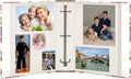 Magnetic Self-Stick 3-Ring Photo Album 100 Pages (50 Sheets), Berry Blossoms Design Large