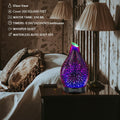 Essential Oil Diffuser 150ML -3D Firework Glass Aromatherapy Diffusers for Essential Oils with 4 Timer Setting Auto Shut-Off Silent Operation 7
