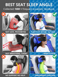 SARISUN Travel Pillows for Airplanes, Stable Head Support, Travel Essential Black