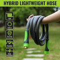 WORKPRO 5/8 in X 10 FT Garden Hose, Heavy Duty, Flexible, Lightweight Water Hose with Bi-Material 360° Rotation Handle, 3/4" GHT Solid Brass