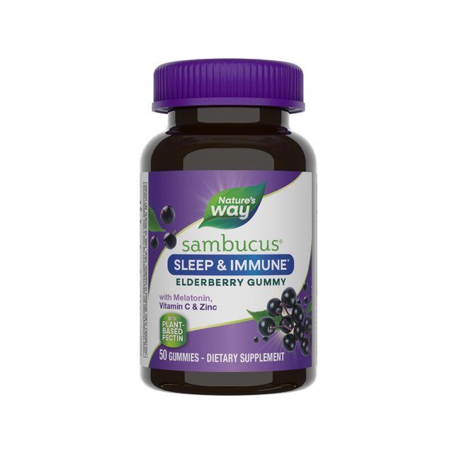 NatureÃ¢ÂÂS Way Sambucus Sleep + Immune* Elderberry Gummies, Sleep and Immune 