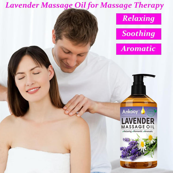 Fathers Day Gift from Wife-3 Pack Massage Oil for Massage Therapy,Sore Muscle Arnica Oil & Lavender Massage Oils for Date Night & Ginger Oil