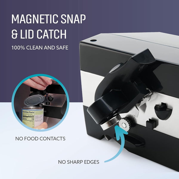 ELITRA HOME – Elitra 3-In-1 Under The Cabinet Electric Can Opener – Black