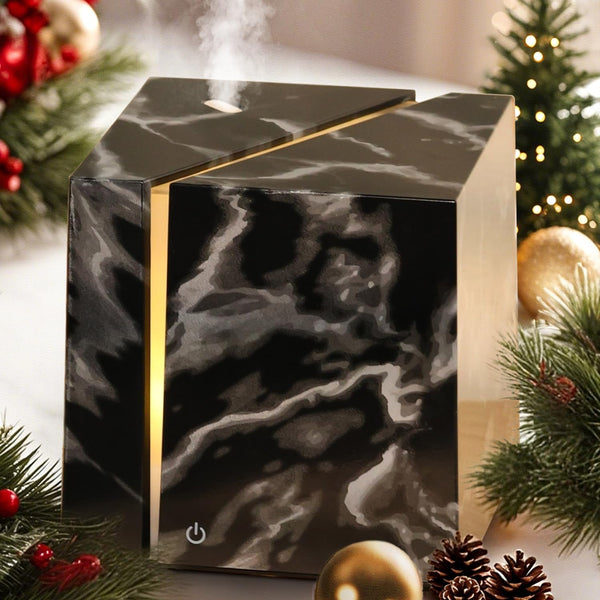 Essential Oil Diffuser Air Mist Small, Diffuser Light Humidifier 3 in 1, Aroma Desk Diffuser for Home Bedroom Bathroom Office, 200Ml Mini Oil