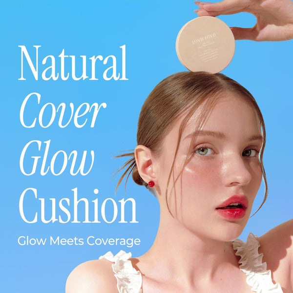 Natural Cover Glow Cushion Foundation | Satin Radiant Finish | Korean Foundation Makeup | Long-Lasting Natural Coverage | for All Skin Types 0.42