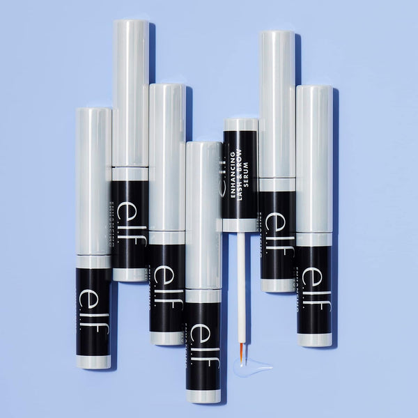 e.l.f. Enhancing Lash & Brow Serum, Promotes Longer-Looking Lashes & Brows, Nourishing & Conditioning Formula, Clear, 0.12 Fl Oz (3.5mL) Clear