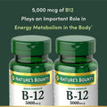 Nature's Bounty Vitamin B12, Quick Dissolve Vitamin Supplement, 40 Tablets Unflavored 40 Count (Pack of 2)