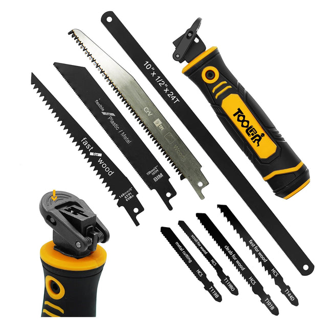 8-In-1 Multi Blades Hand Saw, Drywall Cutter. Hacksaw. Long Blade Hand Saw, Jab Saw, for Cutting Drywall, Sheetrock, Woo