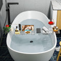 Yieach Iuxury Bathtub Trays for Tub,Expandable Bath Shelf over Tub,Clear Bath Table,Bath Board,Bath Caddy Tray and Bath Tub Accessories for Women