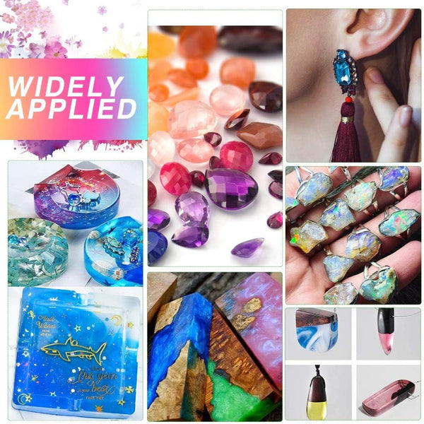 12 Colors Epoxy Resin Color Dye Colorant Liquid Epoxy Resin Pigment,10ml Each,Translucent 12 Colors Vivid