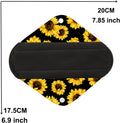 7pcs/Set Reusable Menstrual Pads Including 1pc Mini Wet Bag +6pcs Bamboo Charcoal Cloth Menstrual Incontinence Pads/Reusable Sanitary/Mama Panty