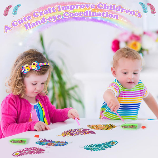 Yiconfety Diamond Art Kits for Kids, Diamond Art Christmas Gift, Gem Art Kits for Girls Birthday, Arts and Crafts for Kids Ages 6 8 10