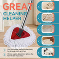 3 Pack Spin Mop Heads Replacements for Ocedar Easywring 1 Tank System Mop Replace Head Attachments, Microfiber Chenille Mop Pad Spin Mop Refill