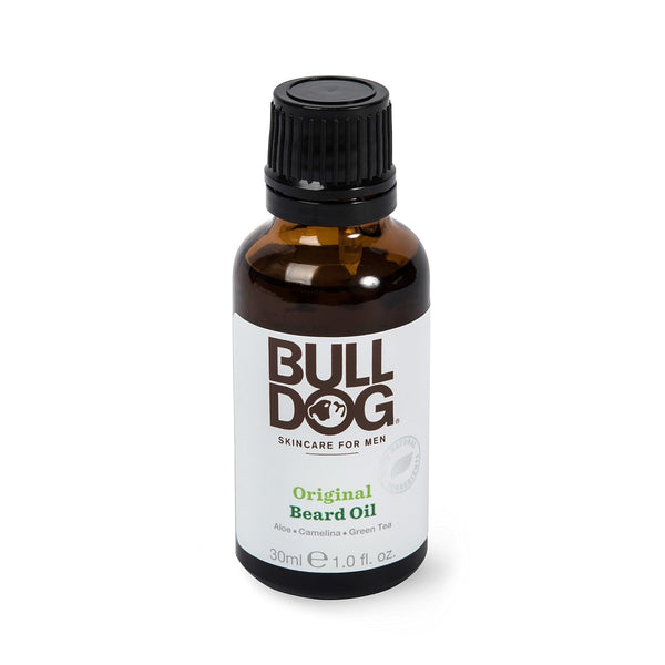 BULLDOG Grooming Original Beard Oil with Aloe Vera, Tames & Conditions Beards, 1 FL OZ 1 Fl Oz (Pack of 1) Beard Oil