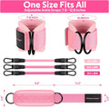 Ankle Resistance Bands with Cuffs, Ankle Bands for Working Out, Ankle Resistance Band for Legs and Glutes Workout Equipment, Butt Exercise