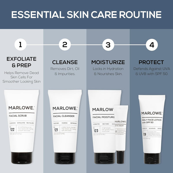 No. 123 Facial Moisturizer 6 Oz, Daily Face Lotion with Aloe Vera & Green Tea Extract, Hydrates, Nourishes, Restores & Soothes, Lightweight,