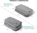 Travelkin Cord Organizer Travel, Cable Organizer For Electronic Accessories Grey Medium
