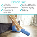 Vive Sock Aid - Easy On and Off Stocking Slider - Donner Pulling Assist Device - Sock Helper Aide Tool - Puller for Elderly, Senior, Pregnant,
