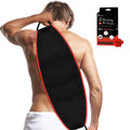 Evridwear Exfoliating Body Scrubber with Handles Back Washer Back Scrubber for Shower Bath Dry Skin Whole Body Deep Clean Men Women(Moderate) Red