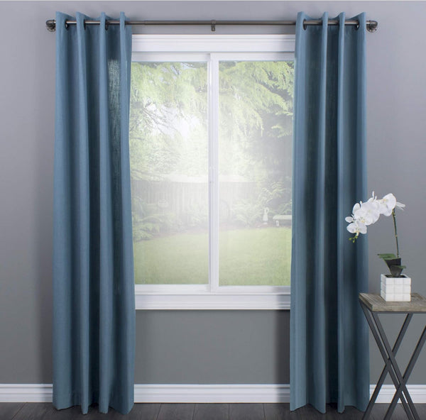 Decopolitan Industrial Wrap around Telescoping Curtain Rod Set, 72-144", Bronze