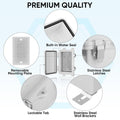 TICONN Outdoor Electrical Box Waterproof, ABS IP67 Junction Box Enclosure 5.9"x3.9"x2.8" Off-white