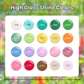 beetles Gel Nail Polish Set 20 Colors Pastel Gel Polish with Glossy&Matte Top Coat Base Coat, Pink Purple Blue Green White Trendy Color Glitter Uv
